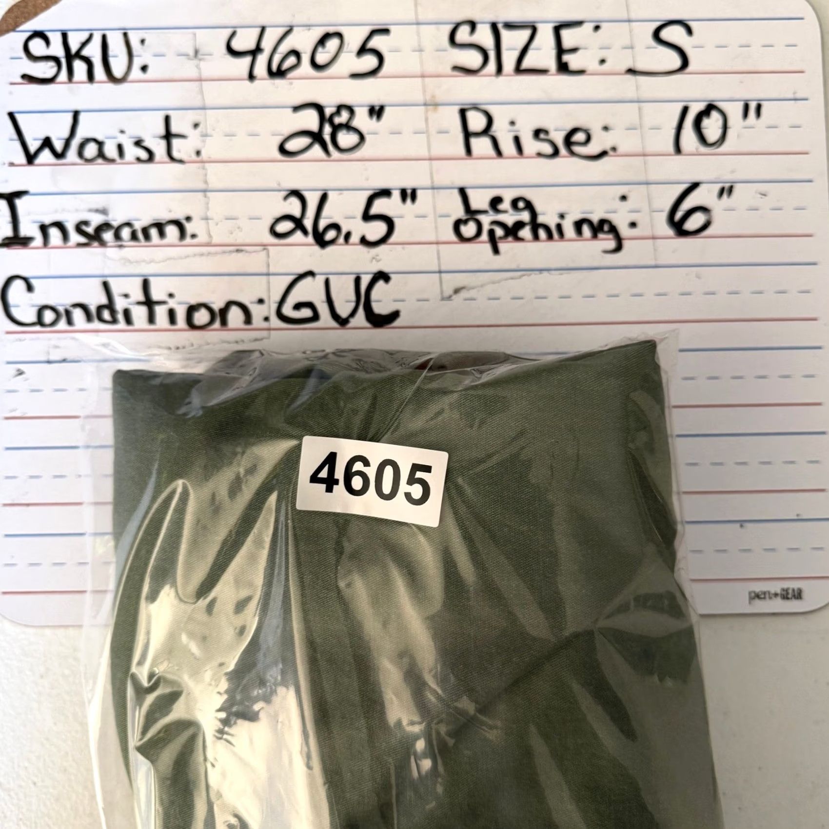 Old Navy VINTAGE Old Navy Easy Chino Pants Women Regular S Green Alpine Tundra Elastic Waist Pockets Twill Casual All Season Womens Size 28" / US 6 / IT 42 - 7 Thumbnail