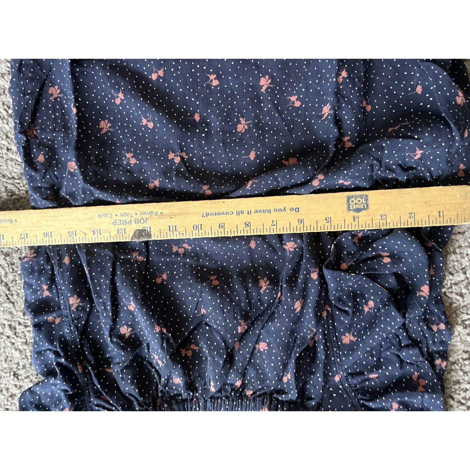 Gap VINTAGE Gap Women's Blouse Short Sleeve XS Polka Dot Navy Woven Business Casual Size XS / US 0-2 / IT 36-38 - 4 Thumbnail