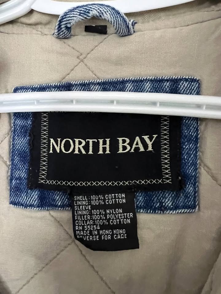 Other Vintage Denim & Khaki Baseball Jacket Size US L / EU 52-54 / 3 - 5 Thumbnail