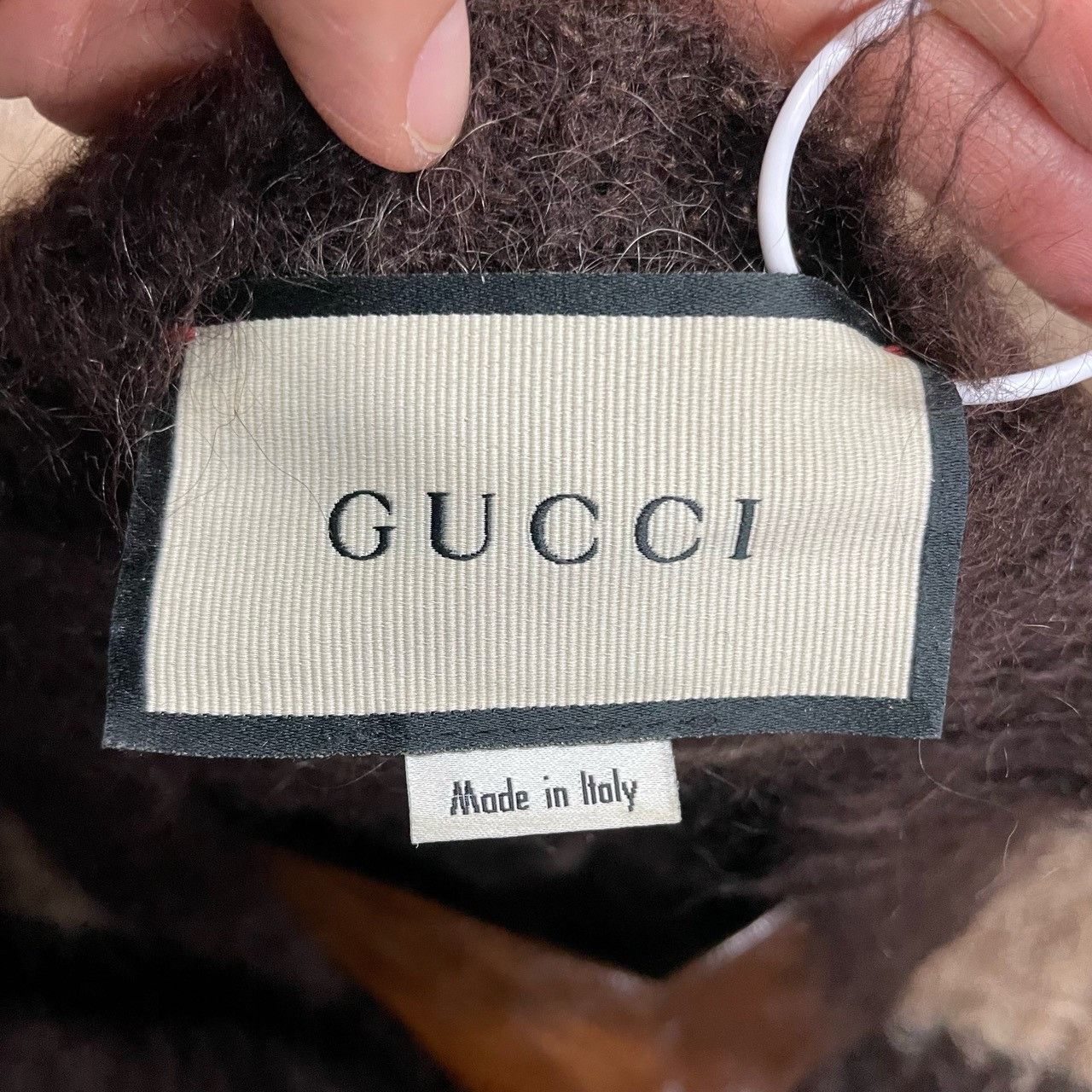 Gucci Gucci Horsehair brown full-print sweater 2501-Nextarrow Size US XS / EU 42 / 0 - 4 Thumbnail