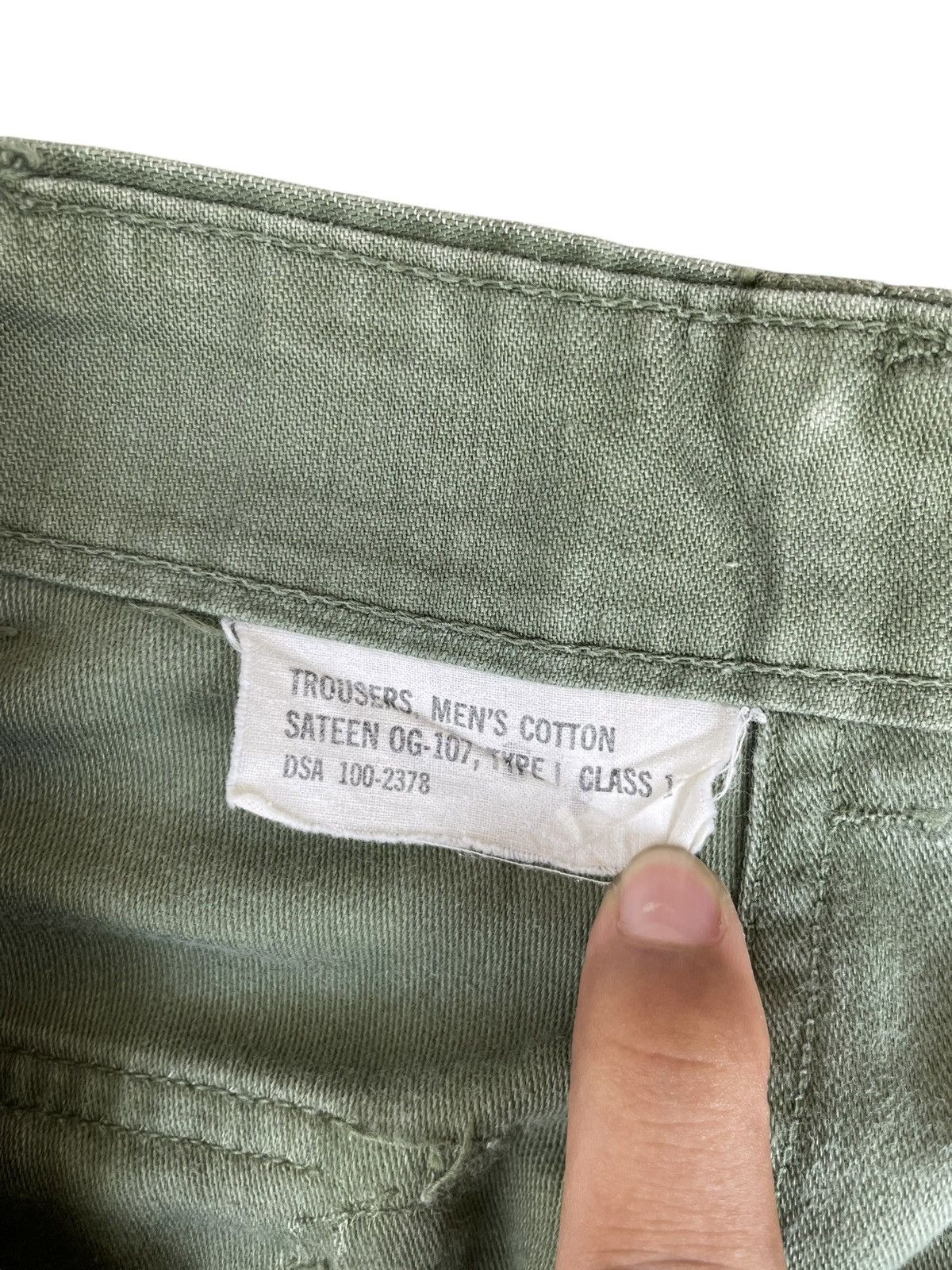 Vintage OG 107 VTG US Army Fatigue Military Baker Pants Size US 30 / EU 46 - 6 Thumbnail