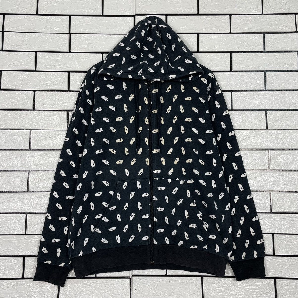 Adidas Adidas Monogram Zipper Hoodie Size US M / EU 48-50 / 2 - 1 Thumbnail