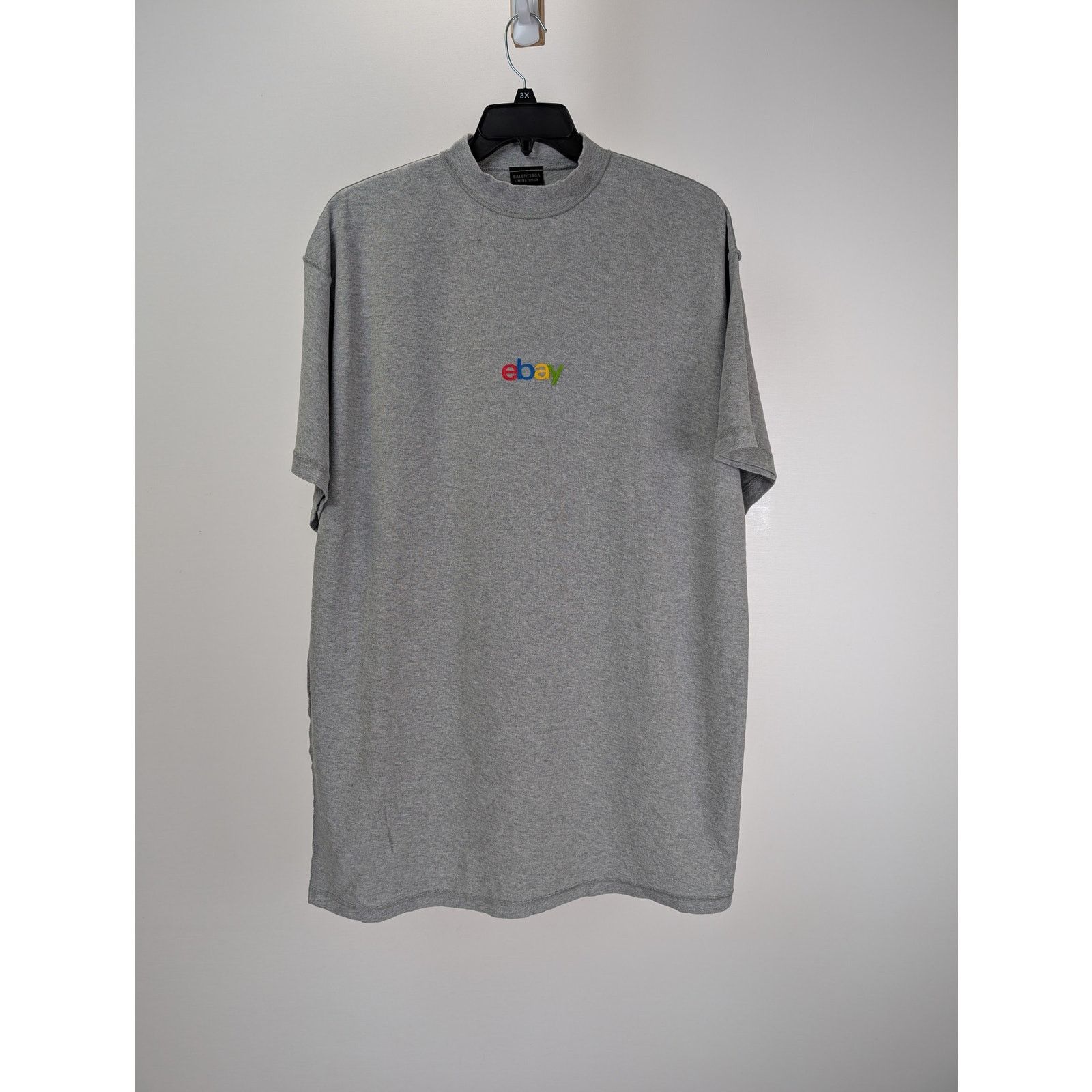 Balenciaga × eBay o1rshd1 Inside Out Oversized T-Shirt in Heather Grey Size US M / EU 48-50 / 2 - 1 Thumbnail