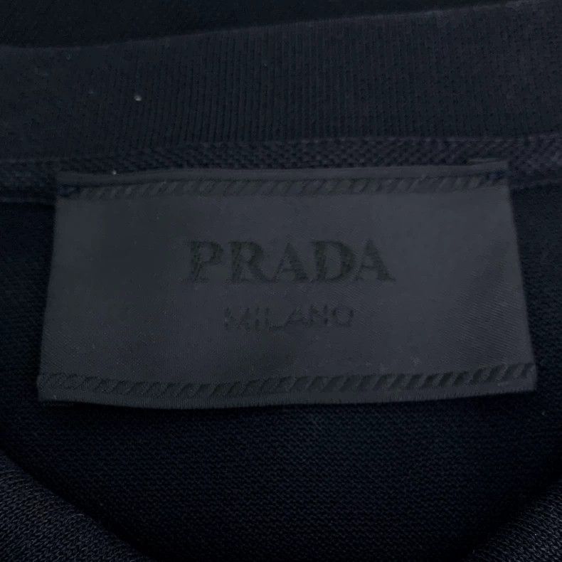 Prada Prada Black cotton striped pullover short-sleeved Polo shir Size US L / EU 52-54 / 3 - 5 Thumbnail
