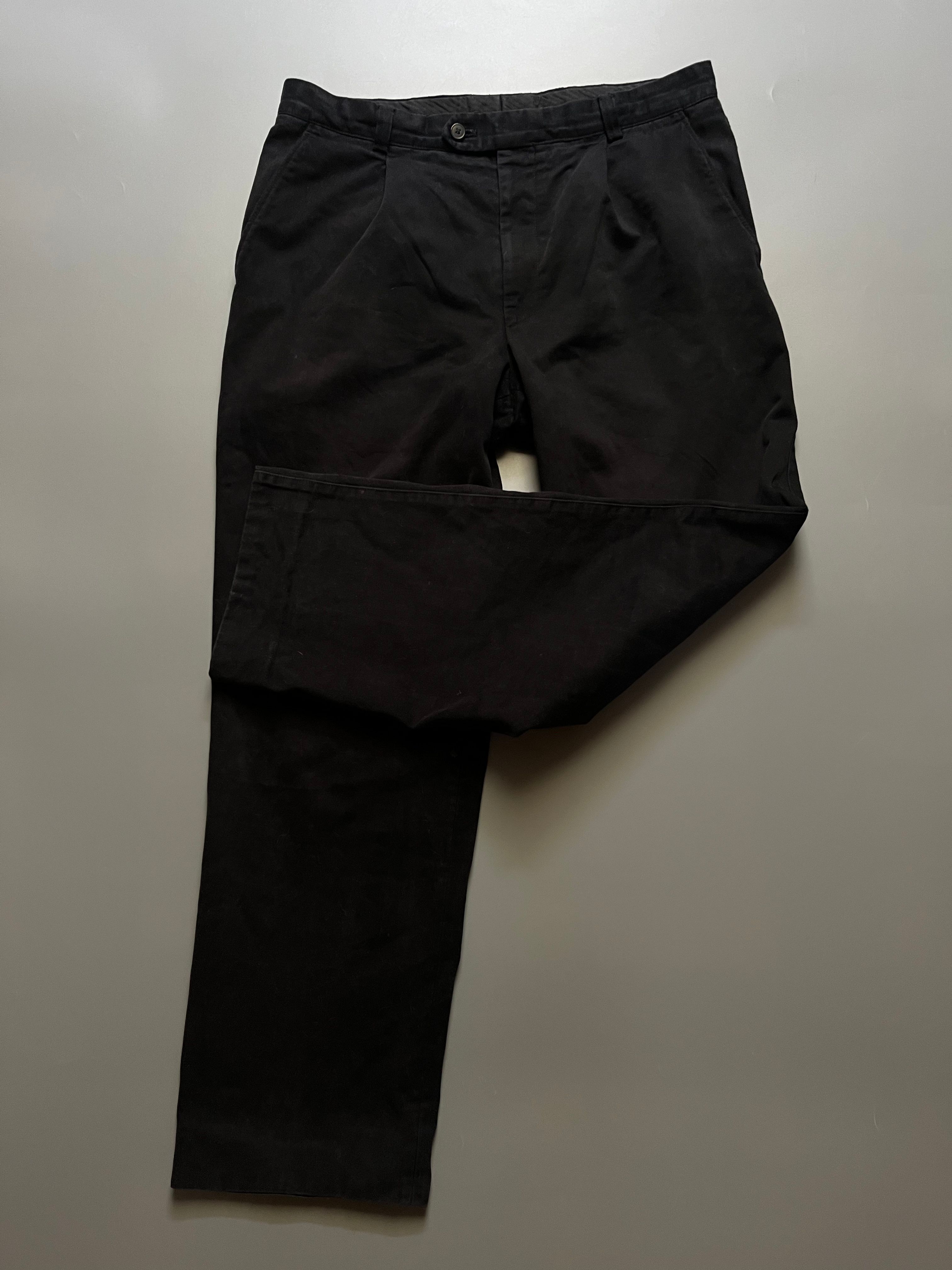 Pre-owned Saint Laurent Trousers Yves  Vintage In Black