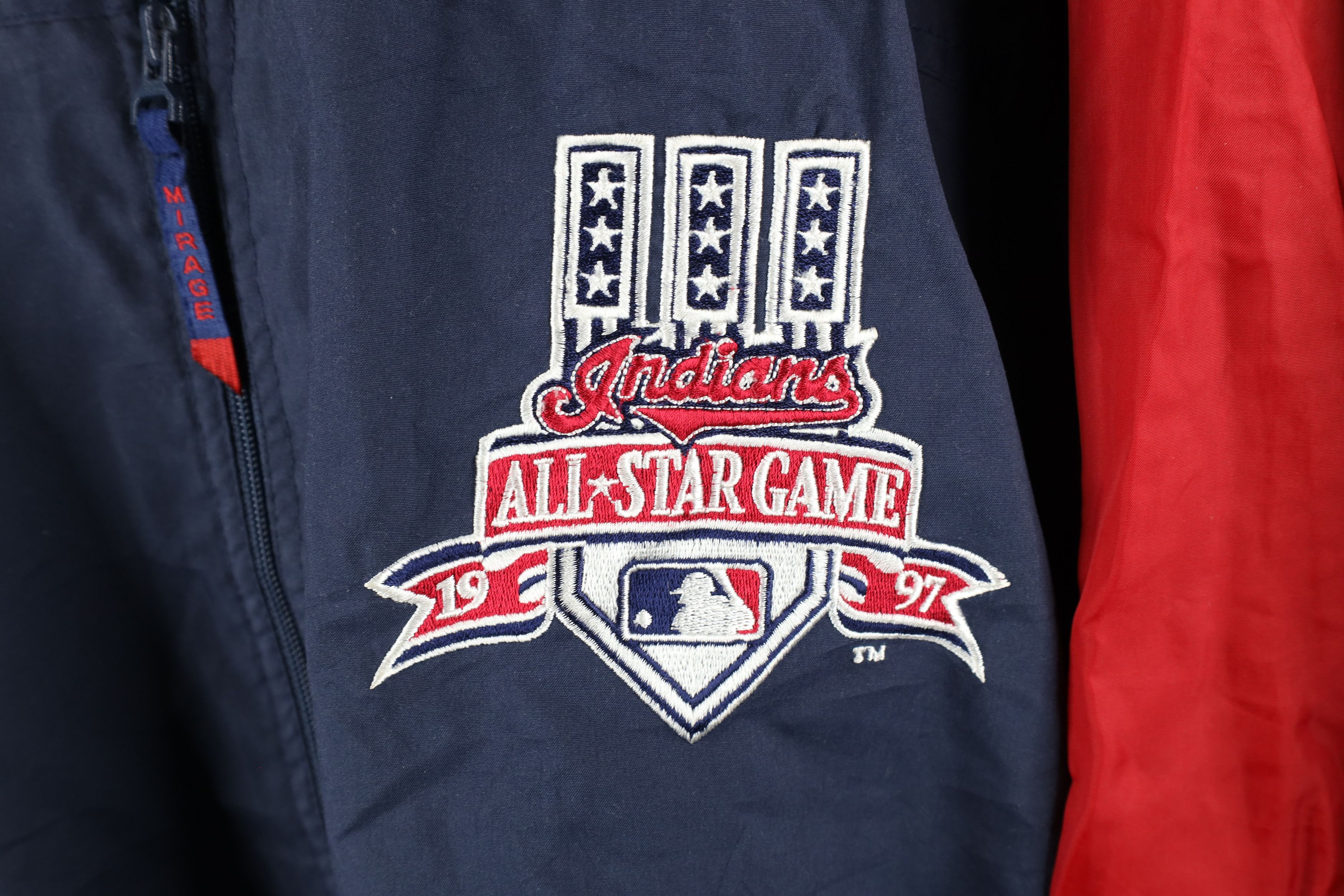 Vintage Vintage 90s Baseball All Star Game Cleveland Indians Jacket Size US XXL / EU 58 / 5 - 4 Thumbnail