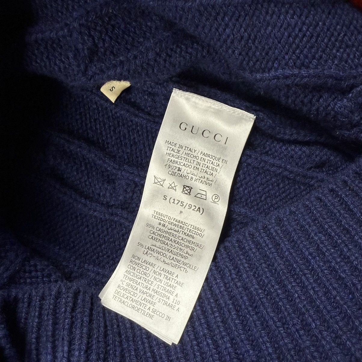 Gucci Gucci Striped Cable-knit Cashmere Sweater Size US S / EU 44-46 / 1 - 6 Thumbnail