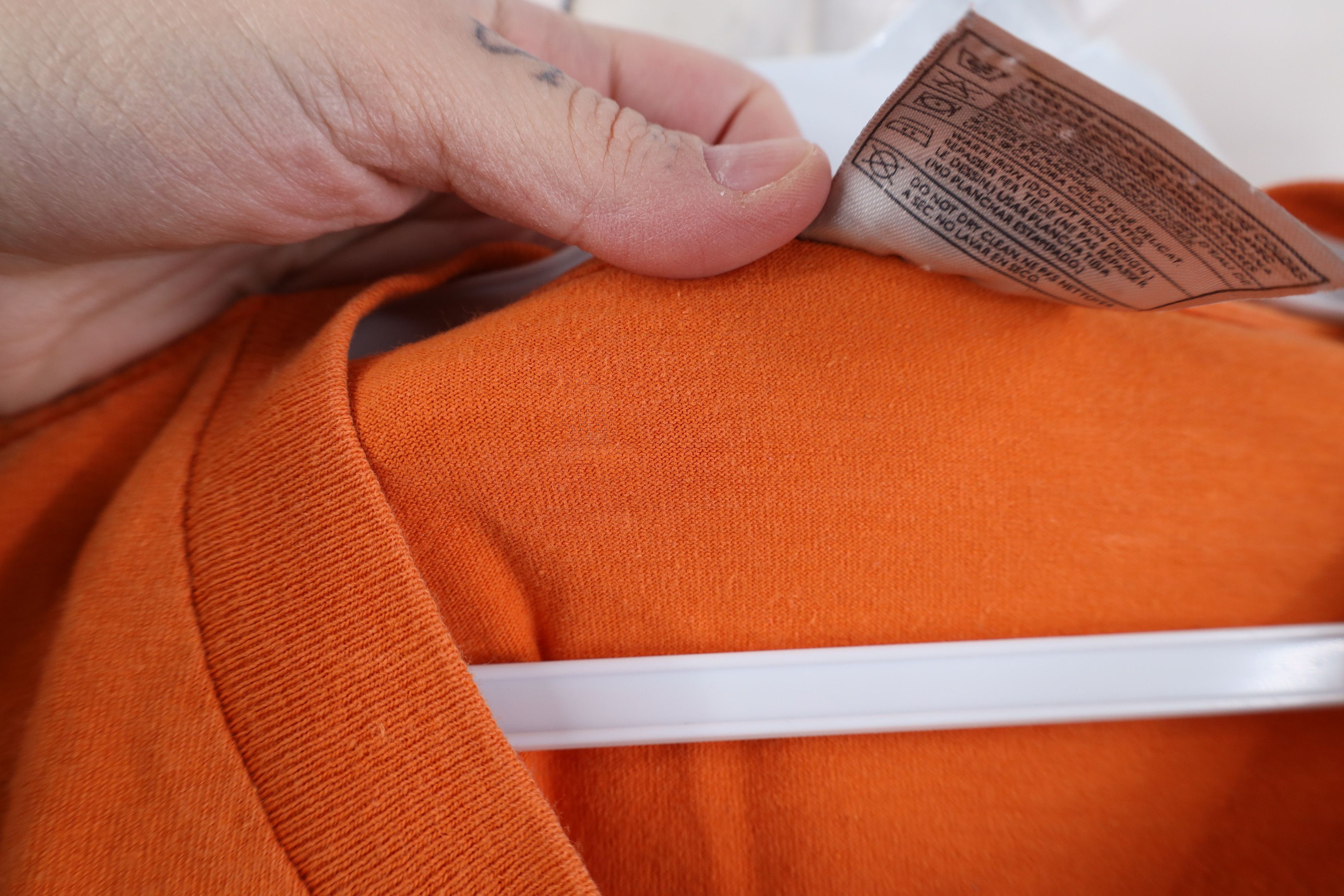 Nike Vintage Y2K Nike Center Swoosh Long Sleeve T-Shirt Orange Size US XL / EU 56 / 4 - 8 Thumbnail