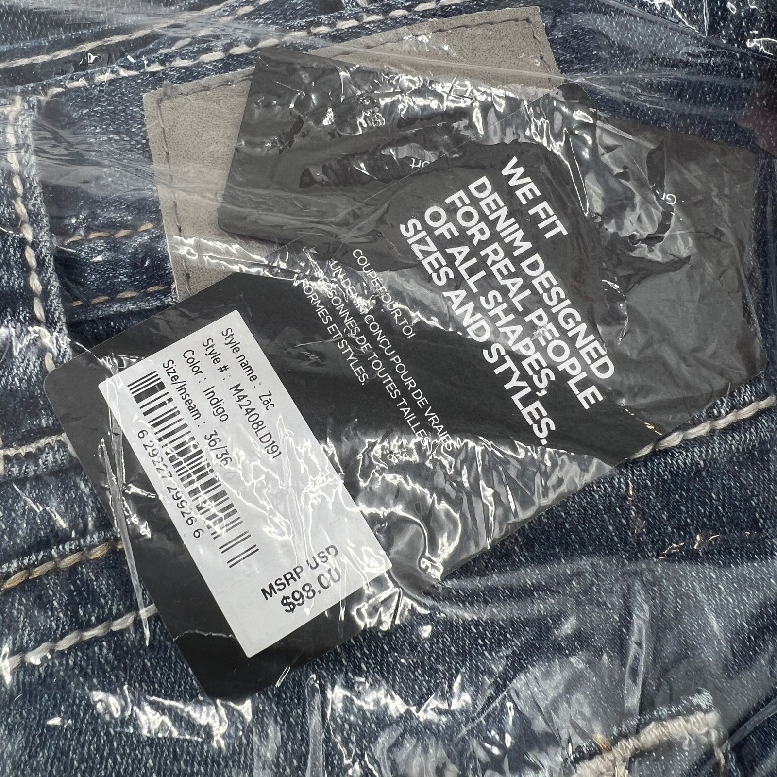 Silver Jeans Co. Silver Jeans Co. Zac Relaxed Fit Straight Leg Jeans Size US 36 / EU 52 - 4 Thumbnail