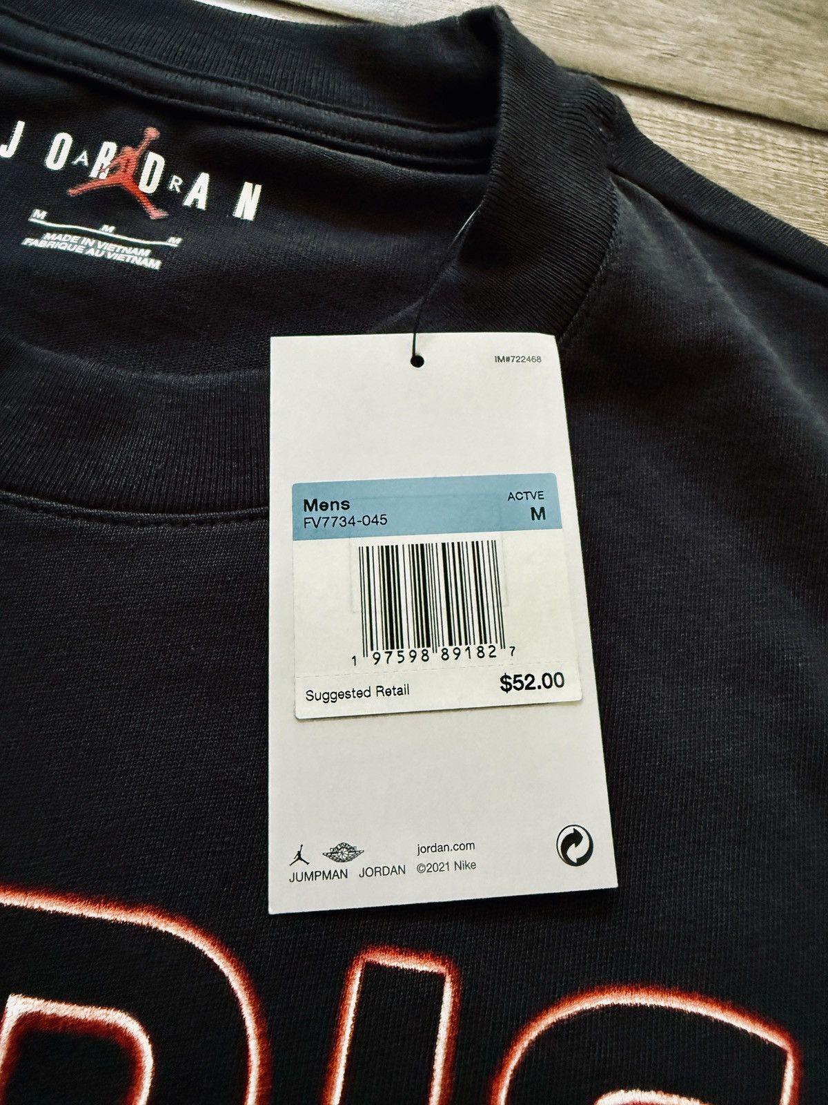 Nike Nike Jordan PSG Paris Saint Germain T-Shirt Black FV7734 045 Size US M / EU 48-50 / 2 - 9 Thumbnail