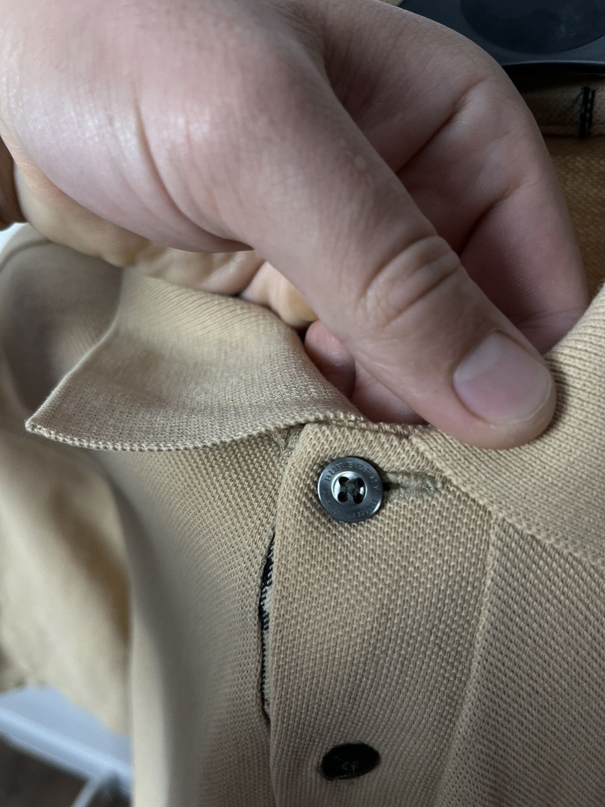 Burberry × Vintage Burberry polo shirt men vintage beige L vintage Size US XL / EU 56 / 4 - 3 Thumbnail