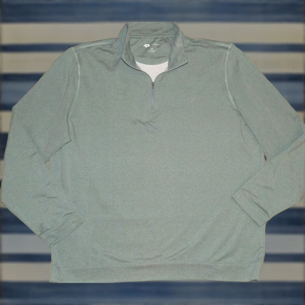 Vintage ONWARD RESERVE Performance Green Quarter Zip Sweater XXL Men Size US XXL / EU 58 / 5 - 1 Thumbnail