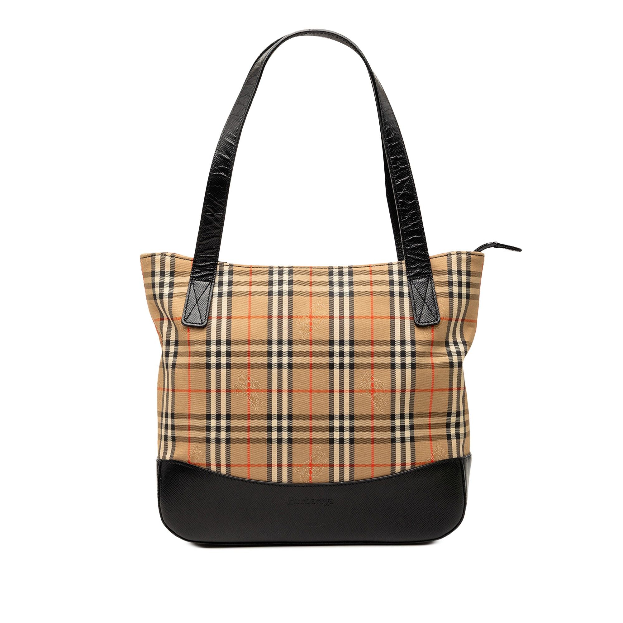 Burberry Haymarket Check Canvas Tote Size ONE SIZE - 1 Thumbnail