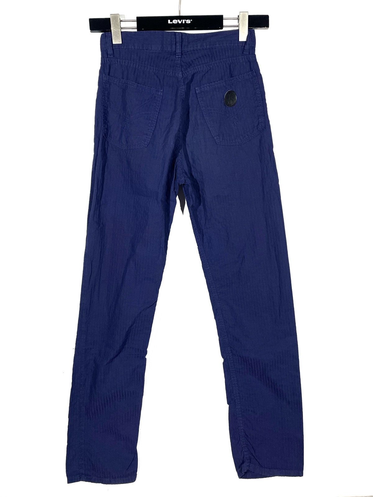 Moschino Moschino Blue Straight Zip Jeans Size 30 Cotton Stripe Print Size US 30 / EU 46 - 7 Thumbnail