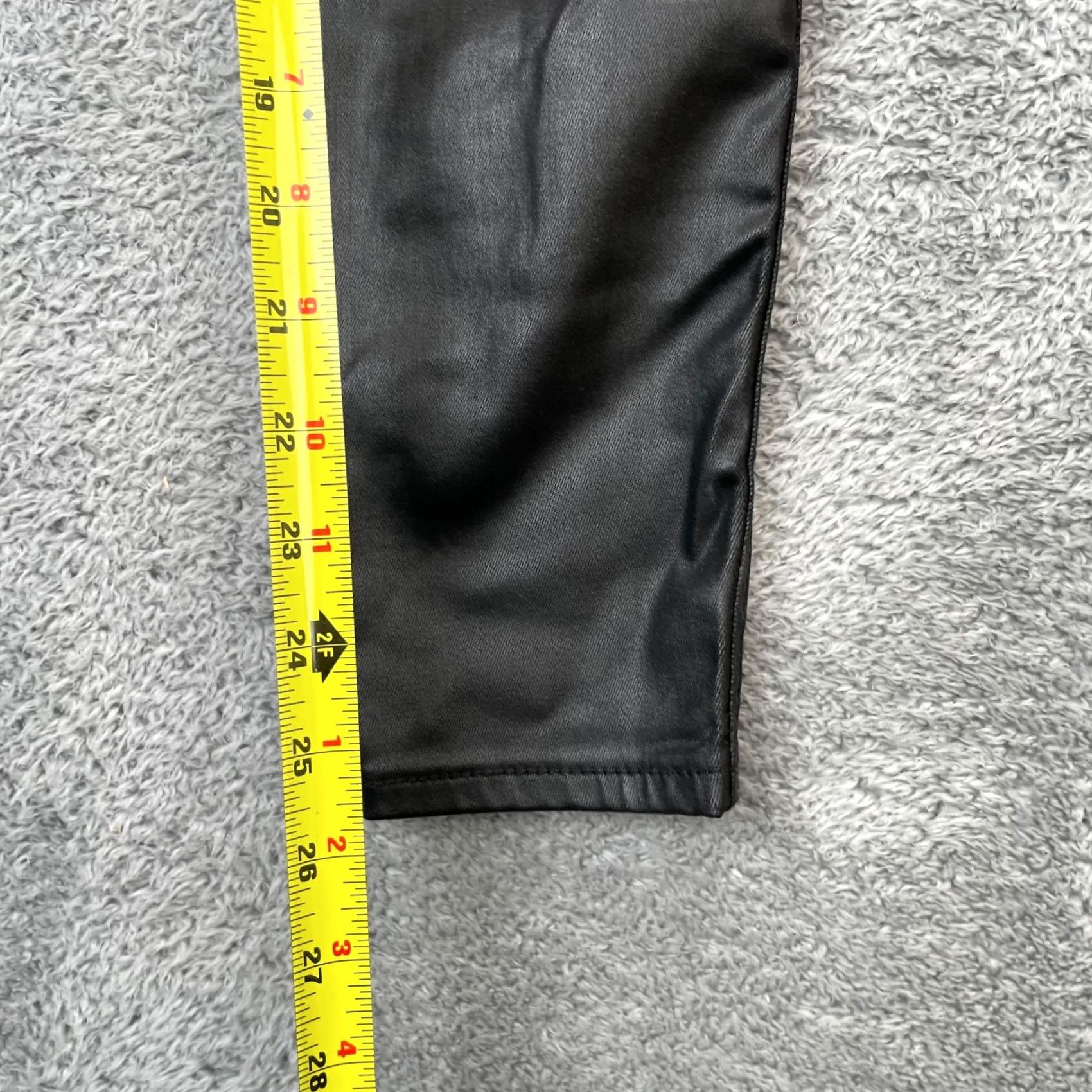 Vintage KUT from the Kloth Pants Womens 2 Black Donna Fab Ab Ankle Skinny Faux Leather Size 26" / US 2 / IT 38 - 7 Thumbnail