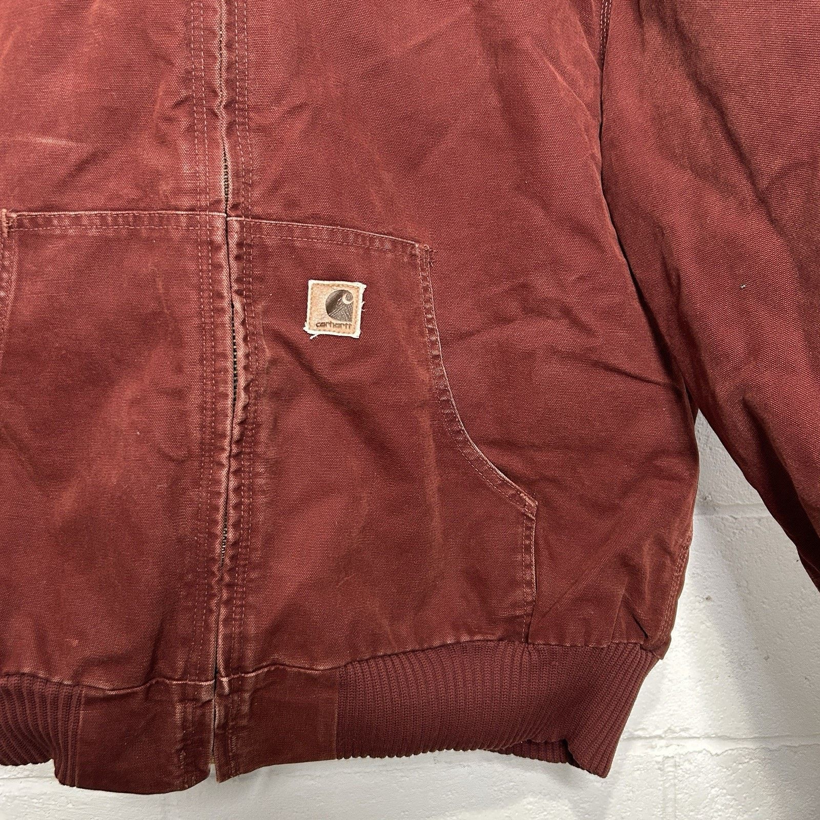 Carhartt Vintage Carhartt Quilted Hooded Active Jacket “Clay Red” Size US XL / EU 56 / 4 - 3 Thumbnail