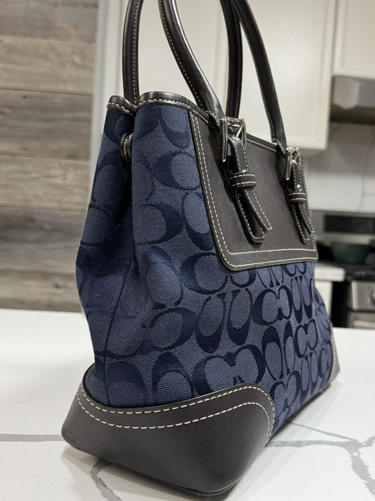 Coach Coach Vintage 2007 Hampton Signature Canvas Satchel Bag Size ONE SIZE - 6 Thumbnail