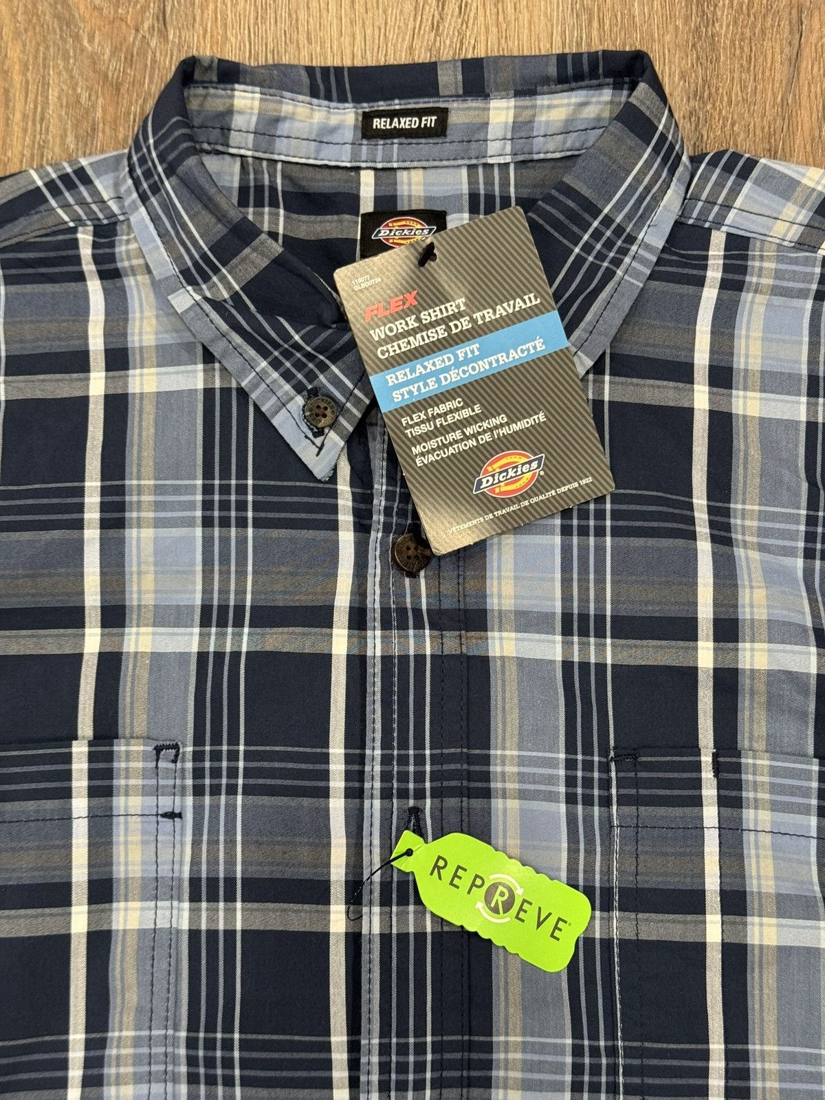 Dickies Dickies Plaid Print Fit Flex S/S Button Down Work Shirt Size US L / EU 52-54 / 3 - 3 Thumbnail
