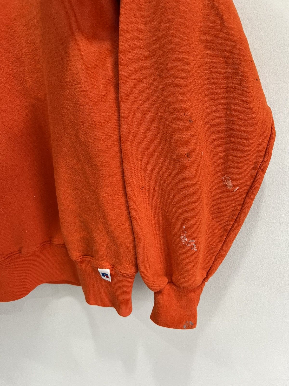 Russell Athletic Vintage 90s Russell Athletic Blank sweater crewneck orange Size US L / EU 52-54 / 3 - 5 Thumbnail