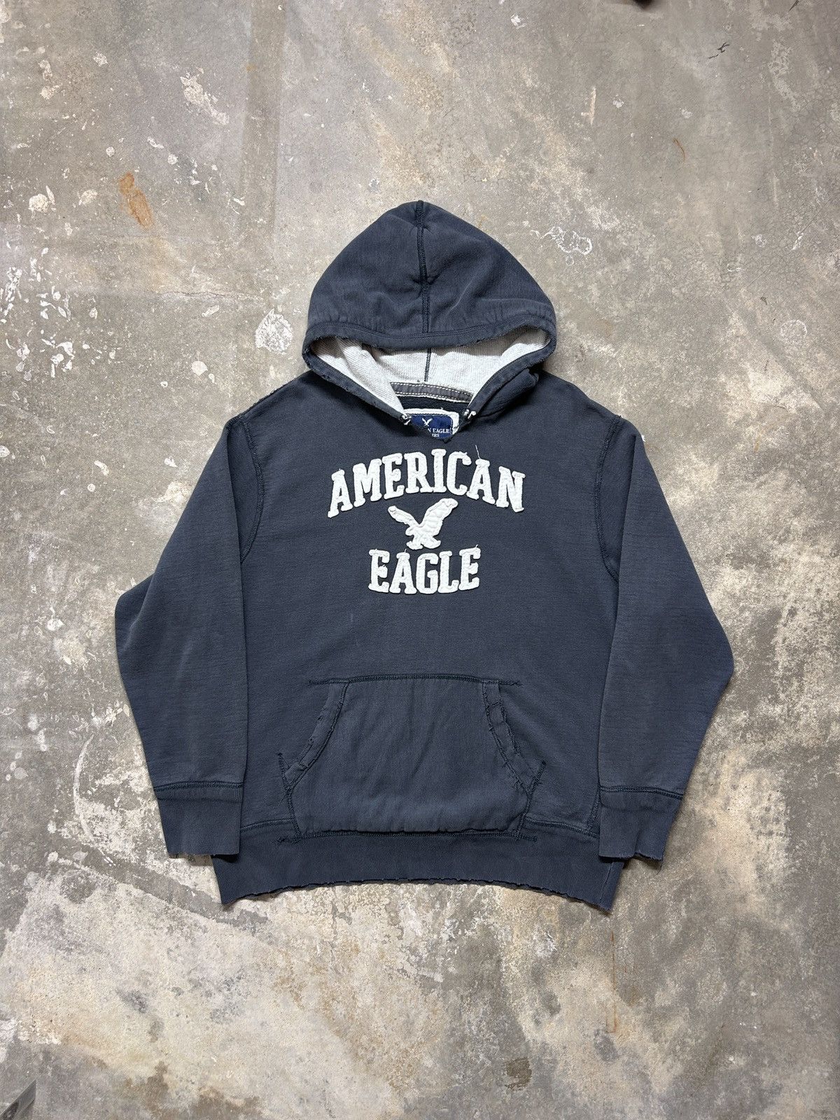 American Eagle Outfitters Vintage Y2K American Eagle Embroidered Thick Hoodie Size US XXL / EU 58 / 5 - 1 Thumbnail