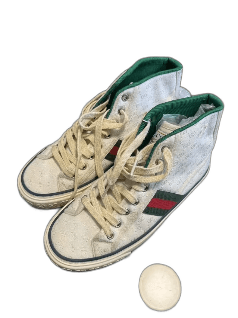 Gucci Gucci 1977 High-Top Sneakers in White Size US 6 / IT 36 - 1 Thumbnail