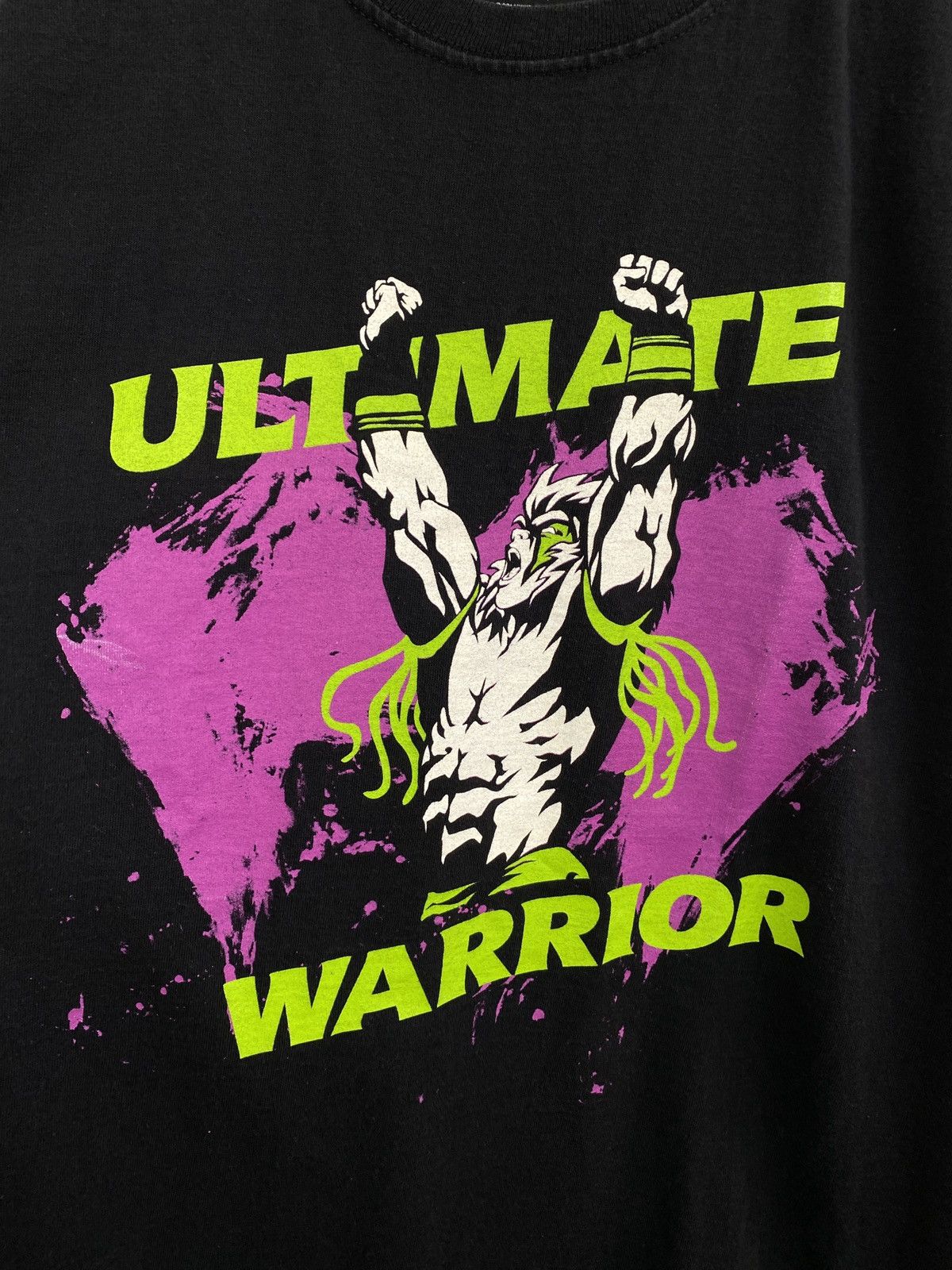 Vintage × WCW/nWo × WWE 🔥 Vintage Y2K WWE Ultimate Warrior USA Rare T-Shirt 2014 art Size US XL / EU 56 / 4 - 4 Thumbnail