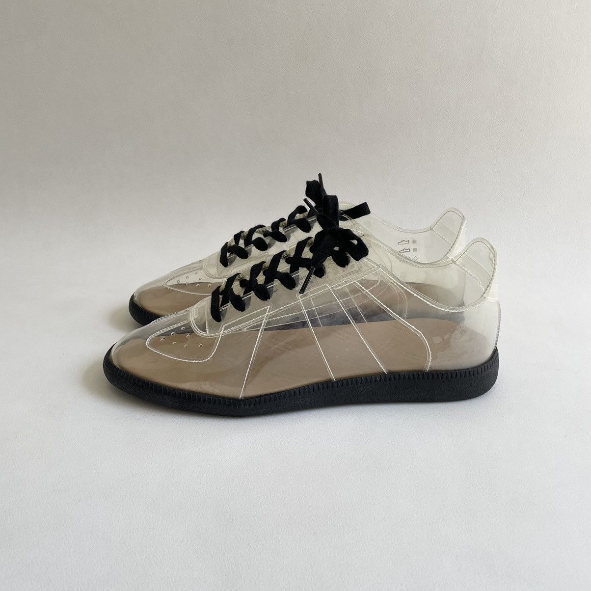 Maison Margiela S/S 21 Clear PVC GAT Sneakers Size US 10 / EU 43 - 15 Thumbnail