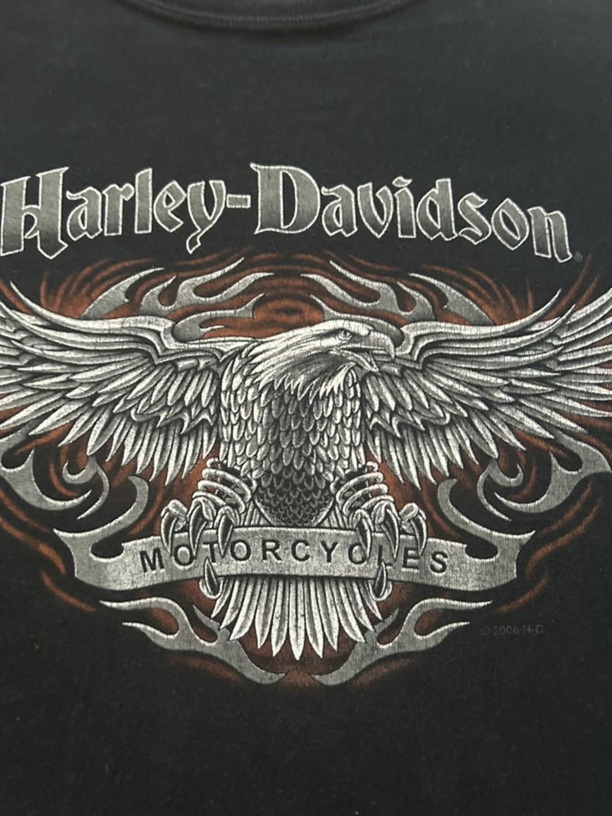 Harley Davidson Harley-Davidson Long Sleeve Tee - Black Eagle Design Size US L / EU 52-54 / 3 - 3 Thumbnail