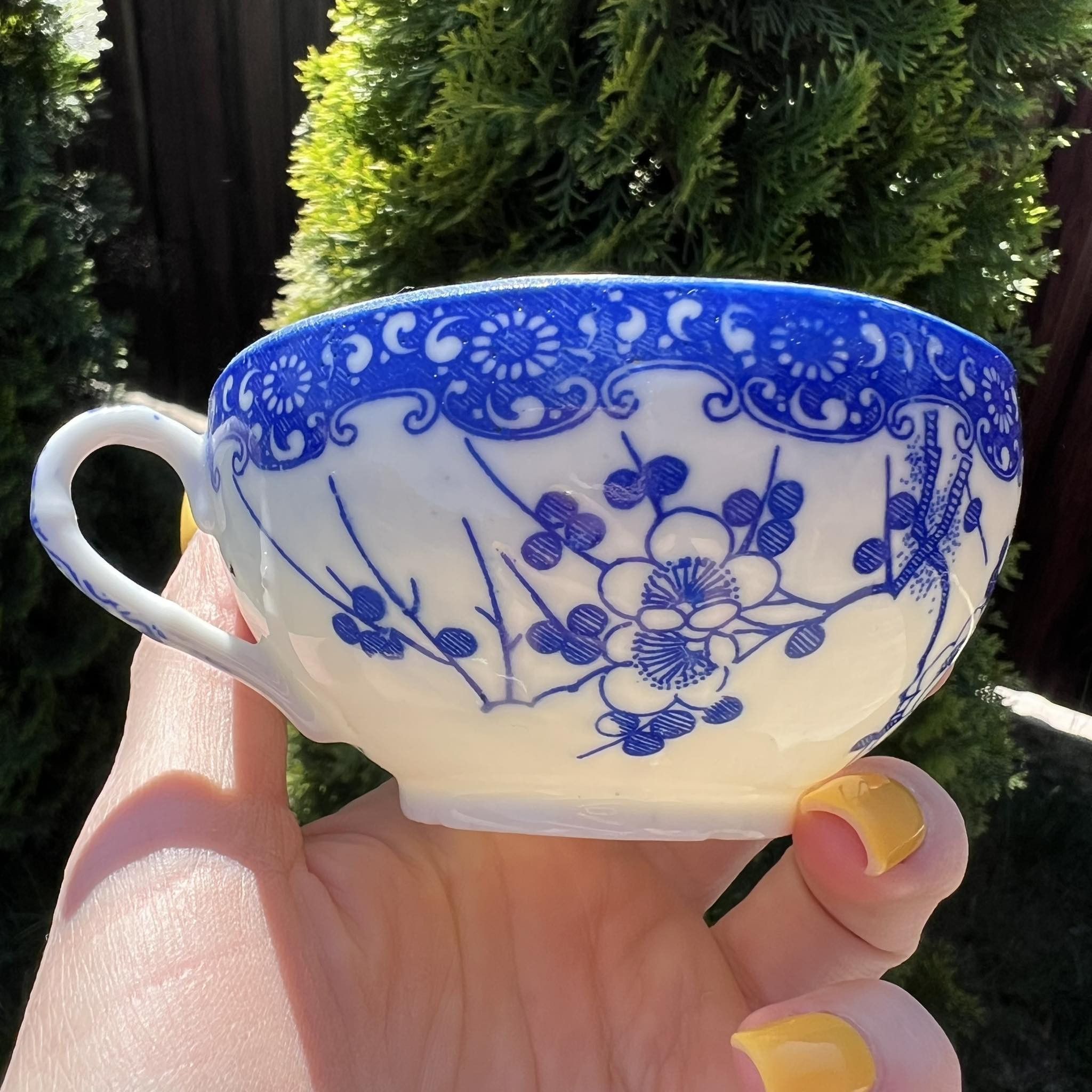 Vintage Vintage Porcelain Cherry Blossoms Set of 5 Cups Floral Japan Size ONE SIZE - 3 Thumbnail