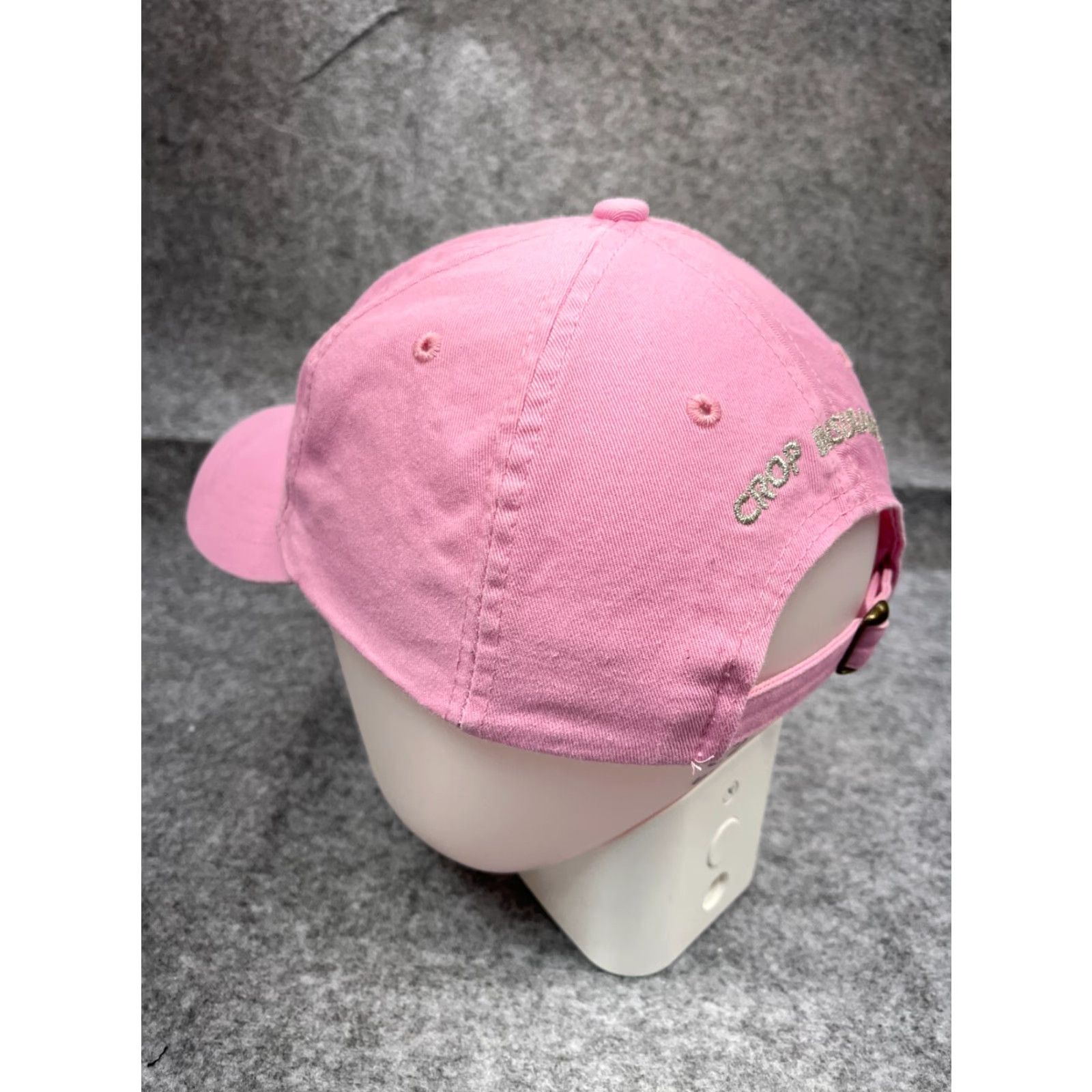 John Deere John Deere Hat Cap Strap Back Adult Pink Cotton Farm Equipment Crop Insurance Size ONE SIZE - 5 Thumbnail