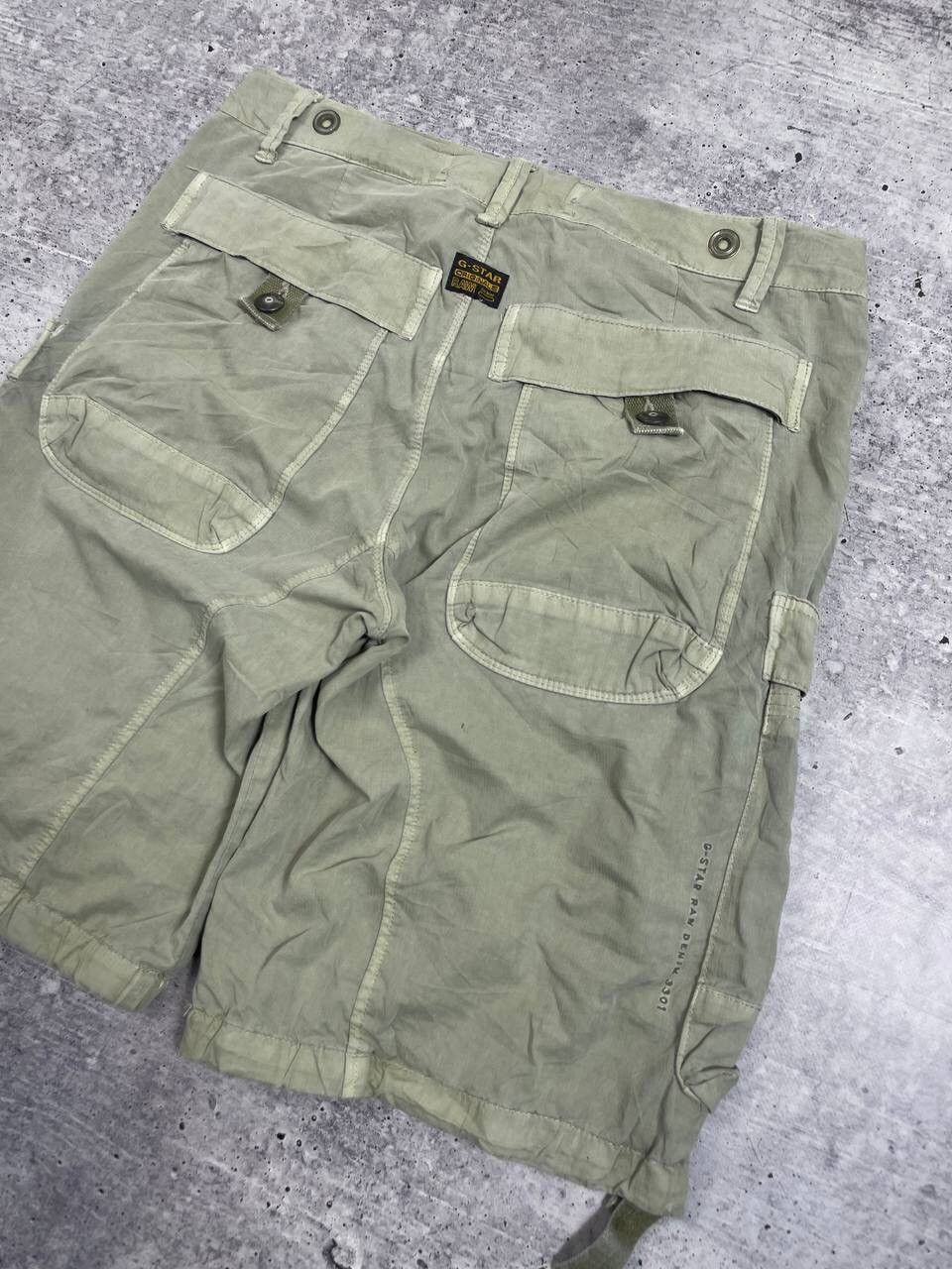 G-Star Vintage G Star Raw Cargo Military Style Shorts Y2K Size US 32 / EU 48 - 3 Thumbnail