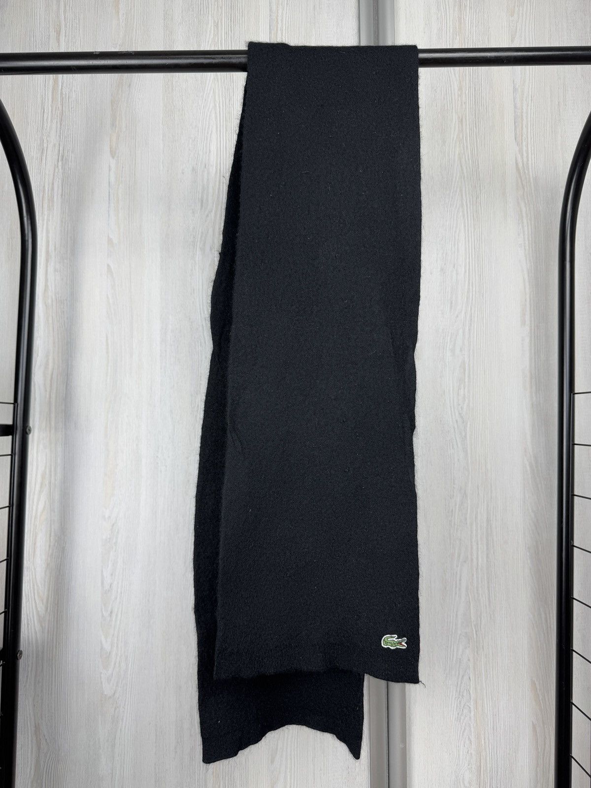Lacoste Lacoste vintage black wool scarf Size ONE SIZE - 1 Thumbnail