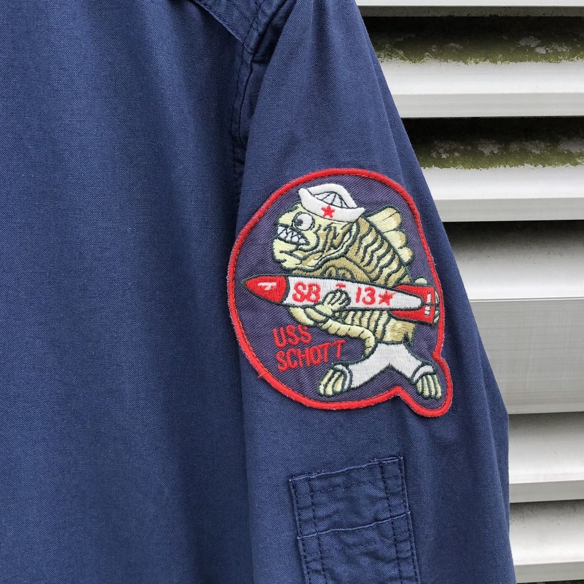Schott Vintage Schott N.Y.C USS Patches Bomber Jacket Size US L / EU 52-54 / 3 - 5 Thumbnail