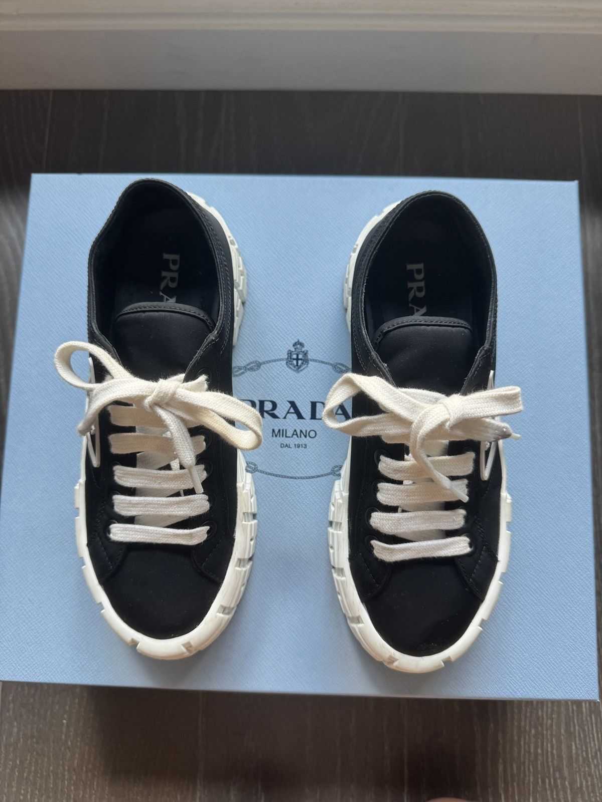 Prada Prada Double Wheel Re-nylon Gabardine Sneakers Size US 7 / IT 37 - 5 Thumbnail