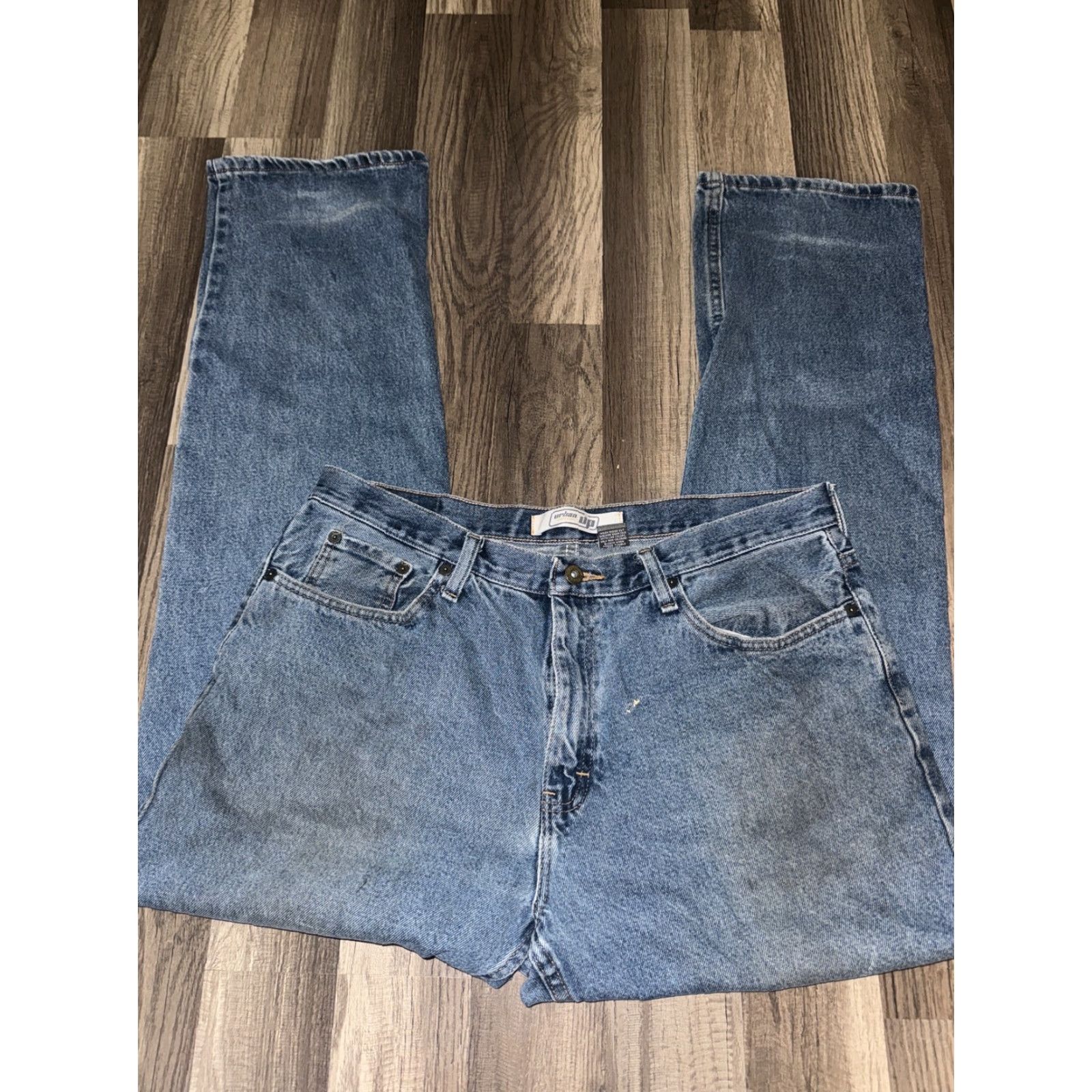 Vintage VINTAGE Urban Pipeline Jeans 36x32 Blue Denim Straight Mens Regular Size US 36 / EU 52 - 3 Thumbnail