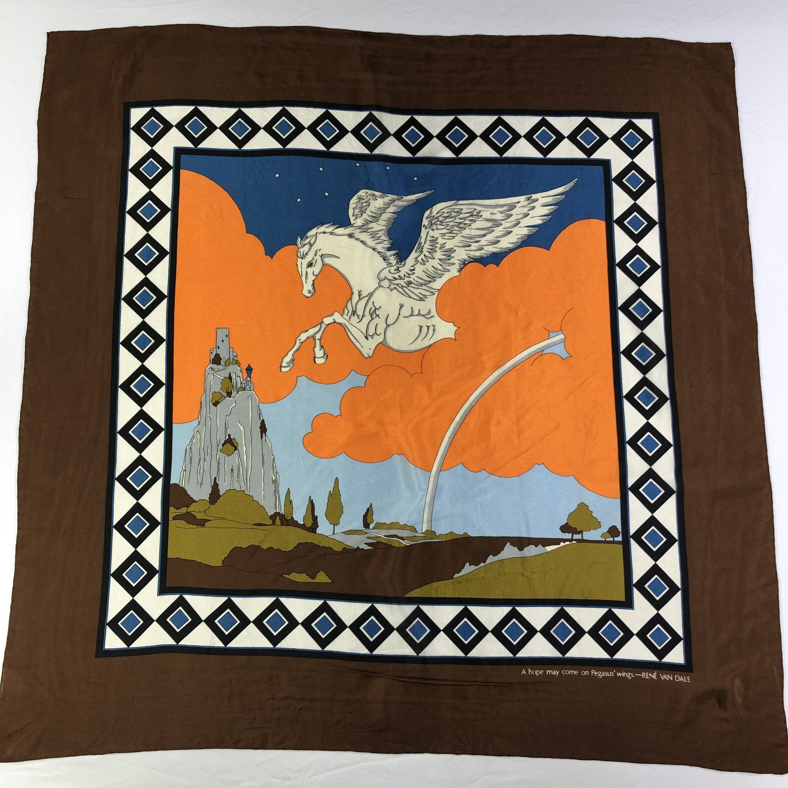 Vintage Vintage Silk Scarf Size ONE SIZE - 2 Thumbnail