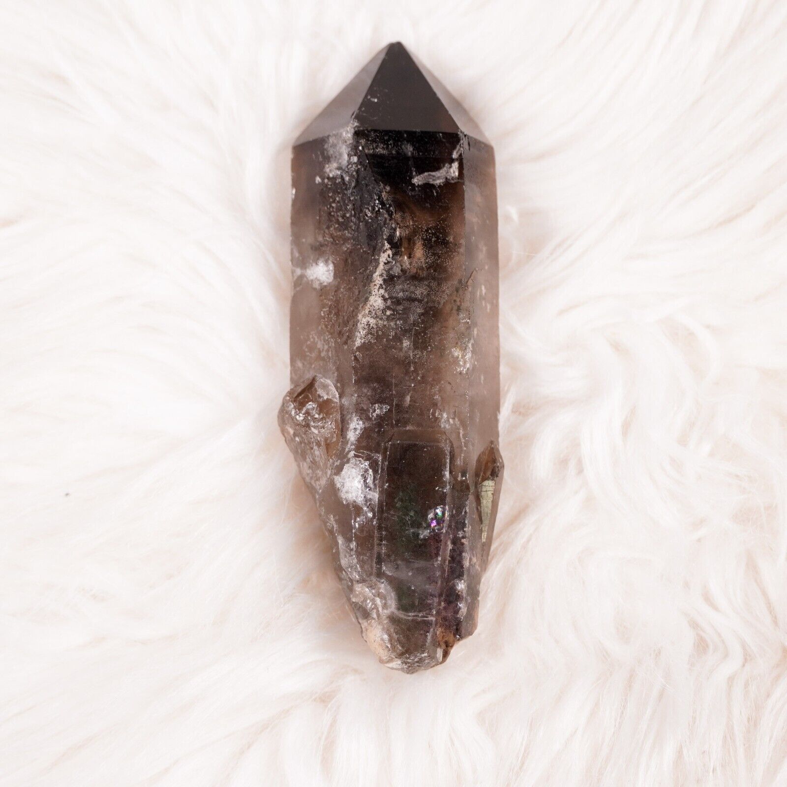Other Large Smokey Quartz Crystal Point 4" Healing Gemstone Wand Size ONE SIZE - 1 Thumbnail