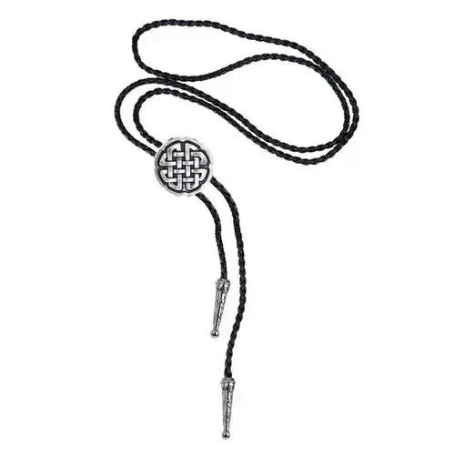 Other Vintage Lucky Knot Leather Rope Bolo Tie Size ONE SIZE - 2 Thumbnail