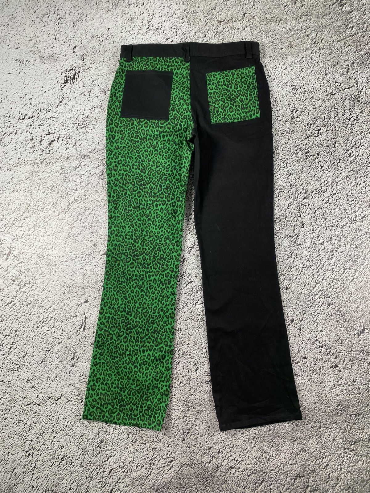 Vintage Vintage Y2K Japanese leopard faded denim jeans streetwear Size 32" / US 10 / IT 46 - 4 Thumbnail
