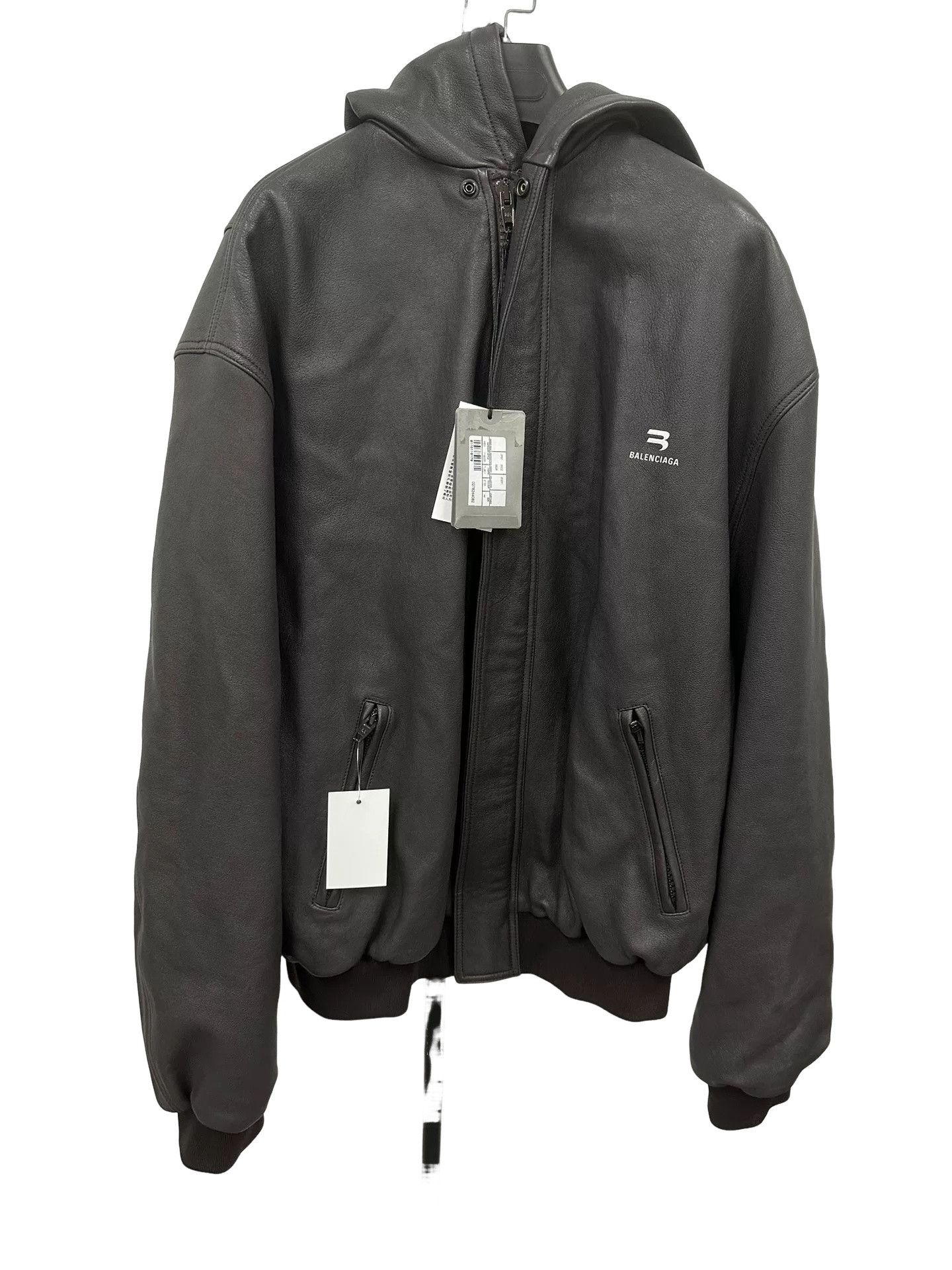 Balenciaga Balenciaga Taxi blouson Kanye hooded leather jacket