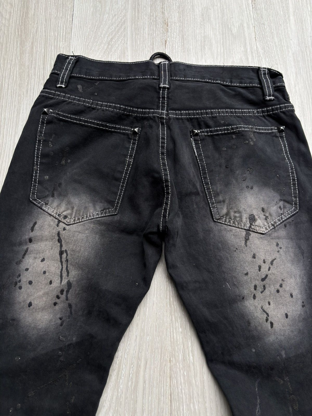 Japanese Brand KUI distressed mudwash flare jeans Size US 28 / EU 44 - 7 Thumbnail