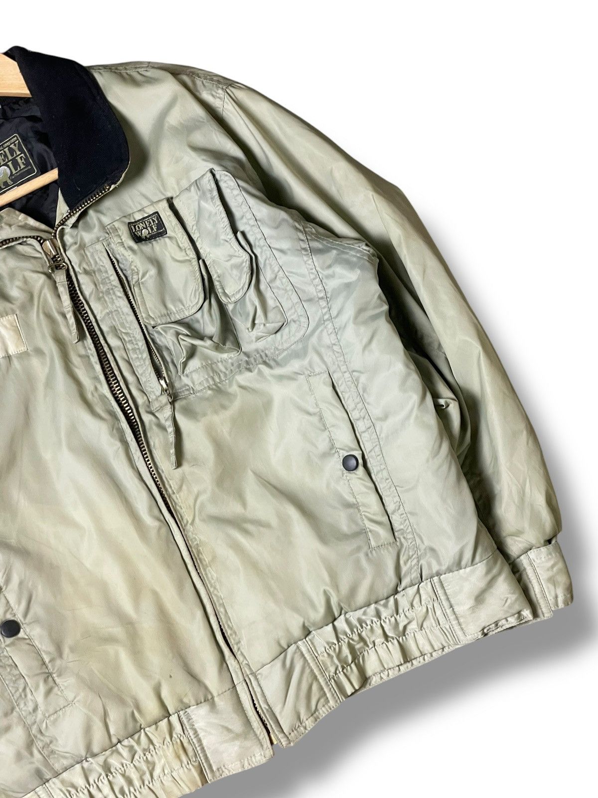 Japanese Brand × Vintage Lonely Wolf Brand Double Pocket Zipper Jacket (106) Size US M / EU 48-50 / 2 - 3 Thumbnail