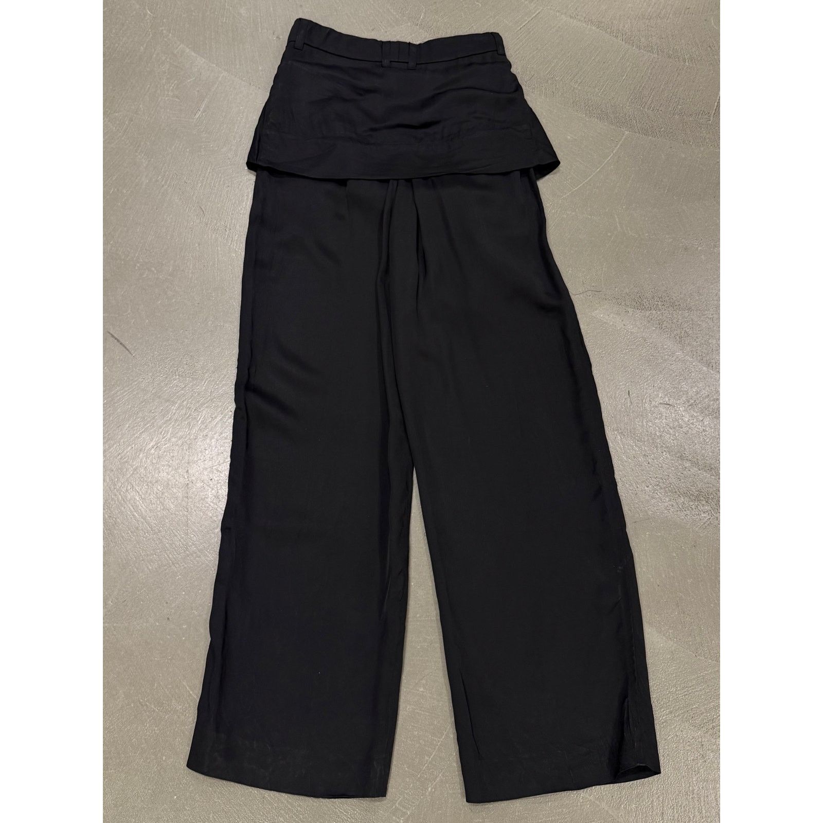 Balenciaga S/S2023 Balenciaga knot-front hybrid shirt wide leg pants Size US 26 / EU 42 - 2 Thumbnail
