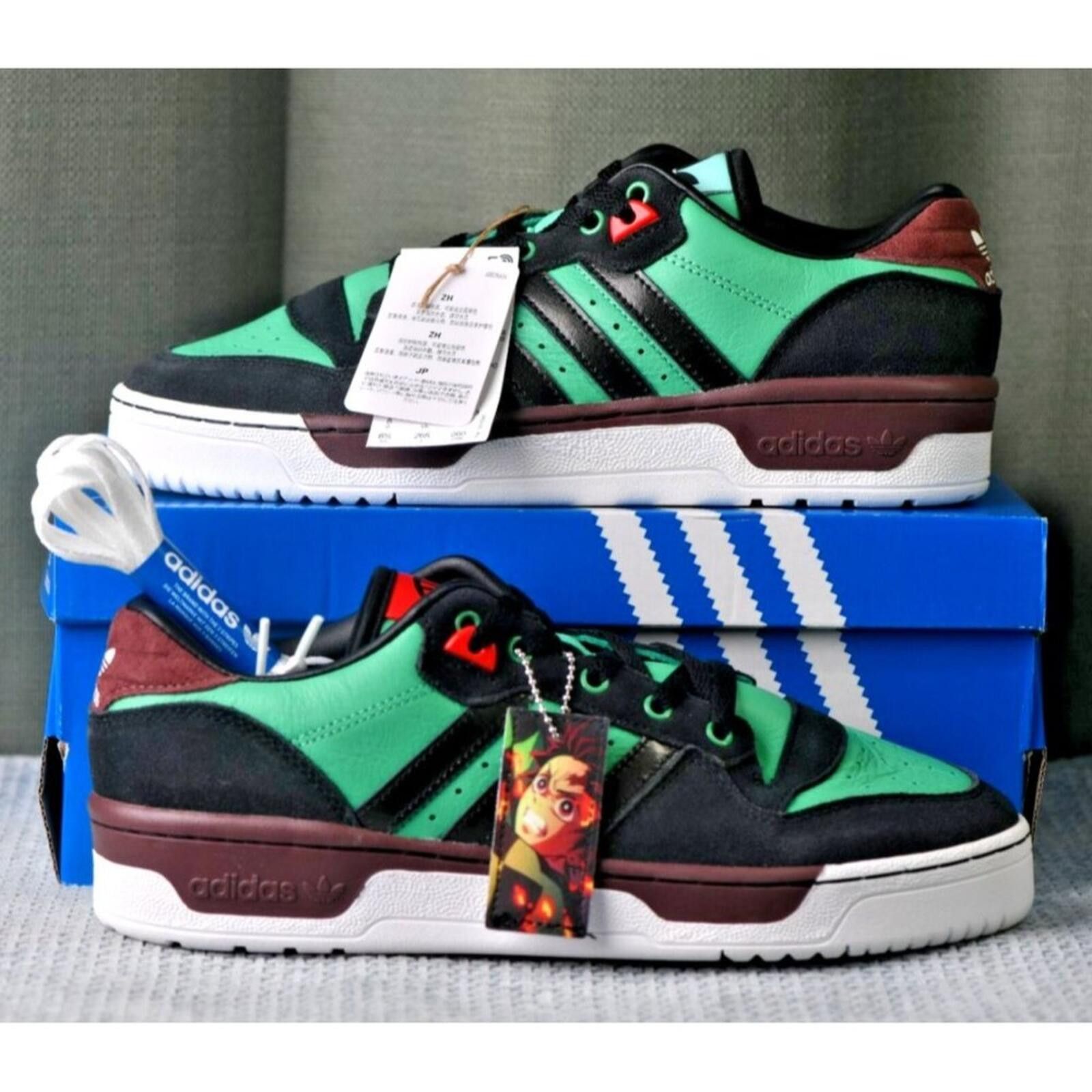 Adidas Demon Slayer x adidas Rivalry Low “Tanjiro” | JI3312 Size US 8.5 / EU 41-42 - 1 Thumbnail