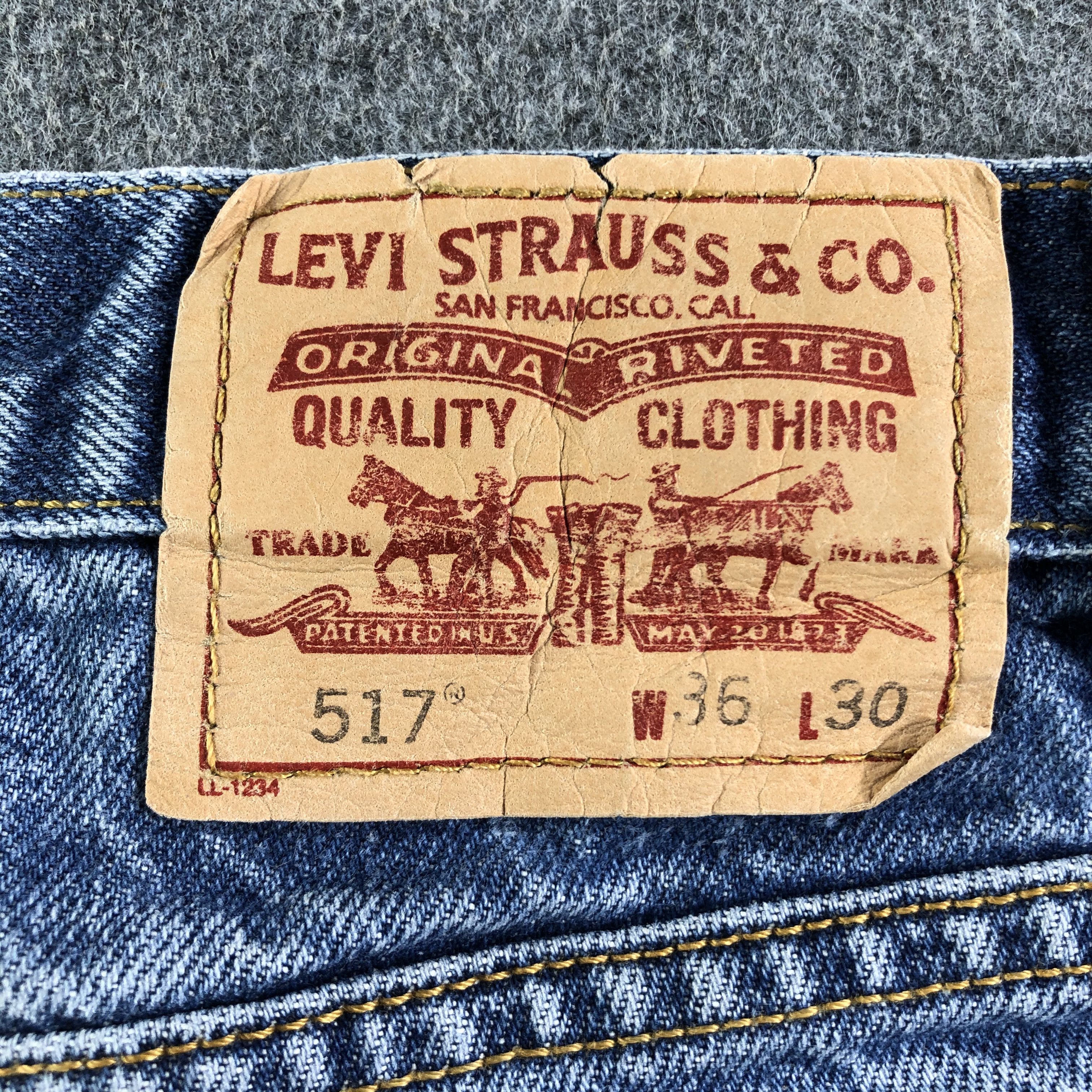 Levi's Vintage Blue Wash Levis 517 Flare Jeans-J3160 Size US 35 - 5 Thumbnail