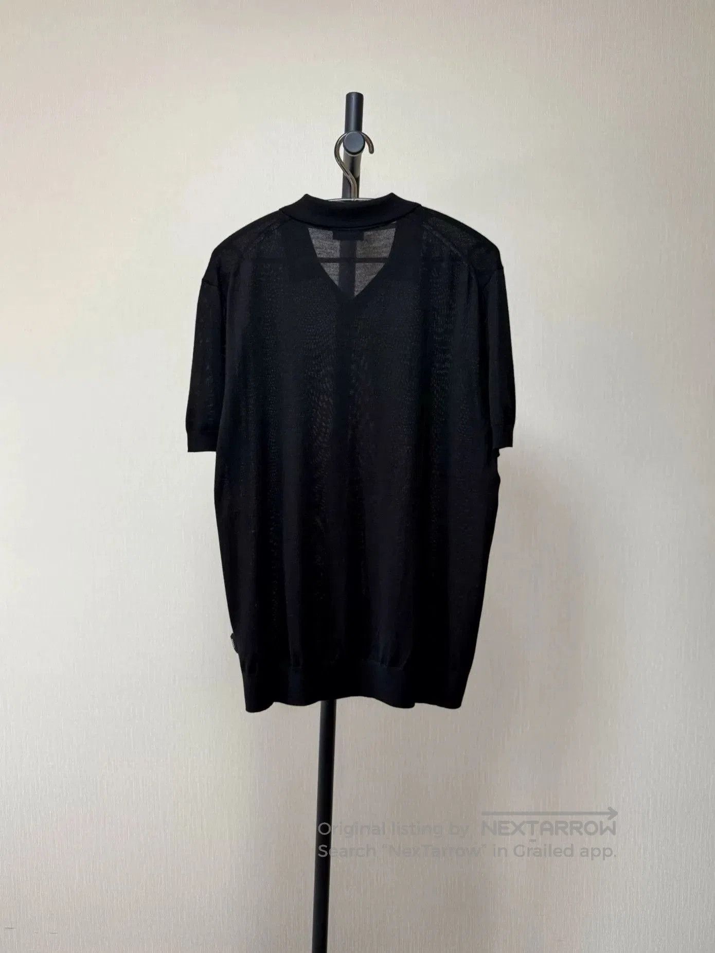 Ermenegildo Zegna ZEGNA Black Short-Sleeve T-shirt. Size US M / EU 48-50 / 2 - 2 Thumbnail