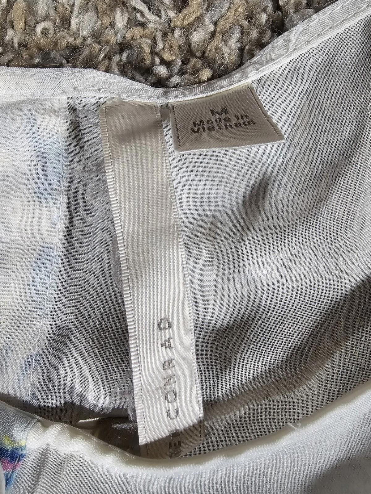 Other LC Lauren Conrad Medium White Blue Sleeveless Blouse Size M / US 6-8 / IT 42-44 - 3 Thumbnail