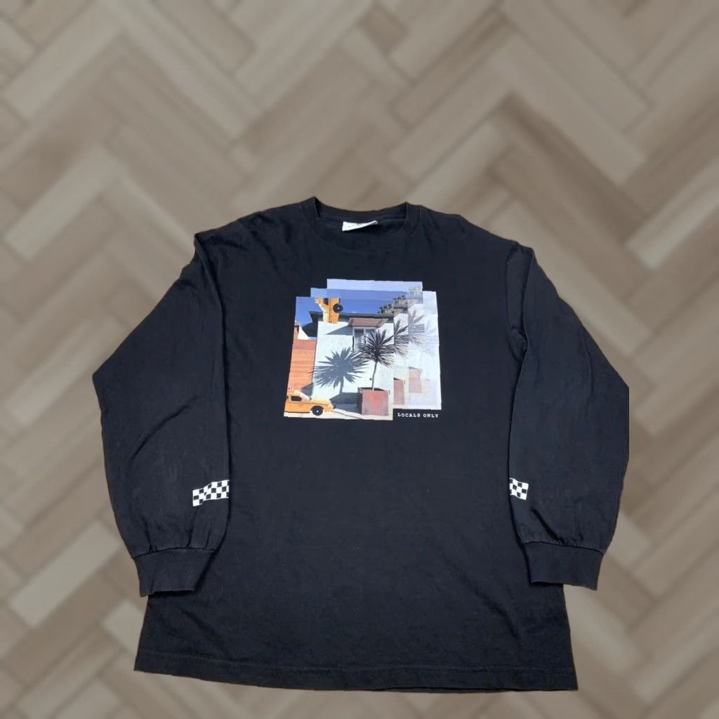 Vintage Locals Only Shirt Mens L Black Long Sleeve Crew Neck 1904 #8839 Size US L / EU 52-54 / 3 - 1 Thumbnail