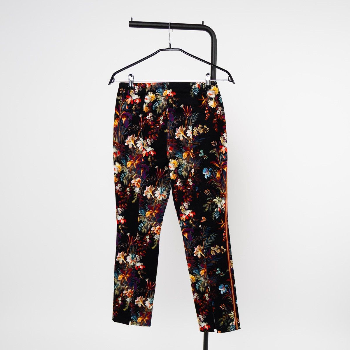 Other Stehmann Womens Floral Trousers Multicolor Stretch Pants Size 26" / US 2 / IT 38 - 2 Thumbnail