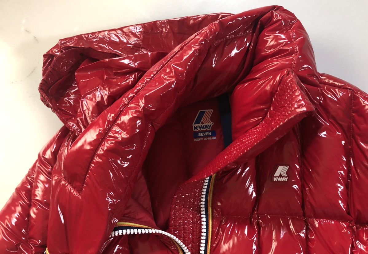 K-Way Kway red Josephine warm shiny quilted duck down 7 US Size M / US 6-8 / IT 42-44 - 9 Thumbnail